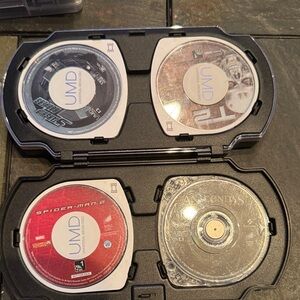 PSP 6 Movie and 2 game lot bundle